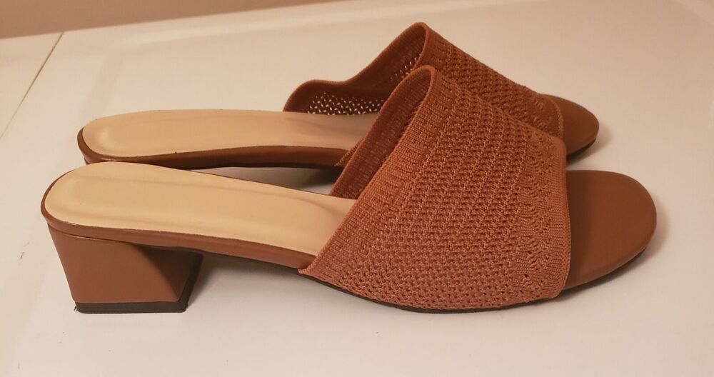 Women's Summer Slip On Sandal Shoes Unbranded Mocha Brown Sz 43 PO Excellent